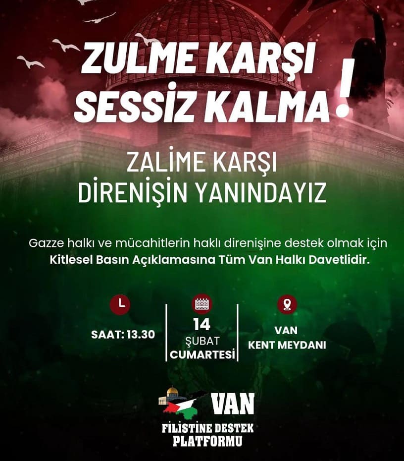 Van’da “Zulme Karşı Sessiz Kalma” Programına Davet Çağrısı