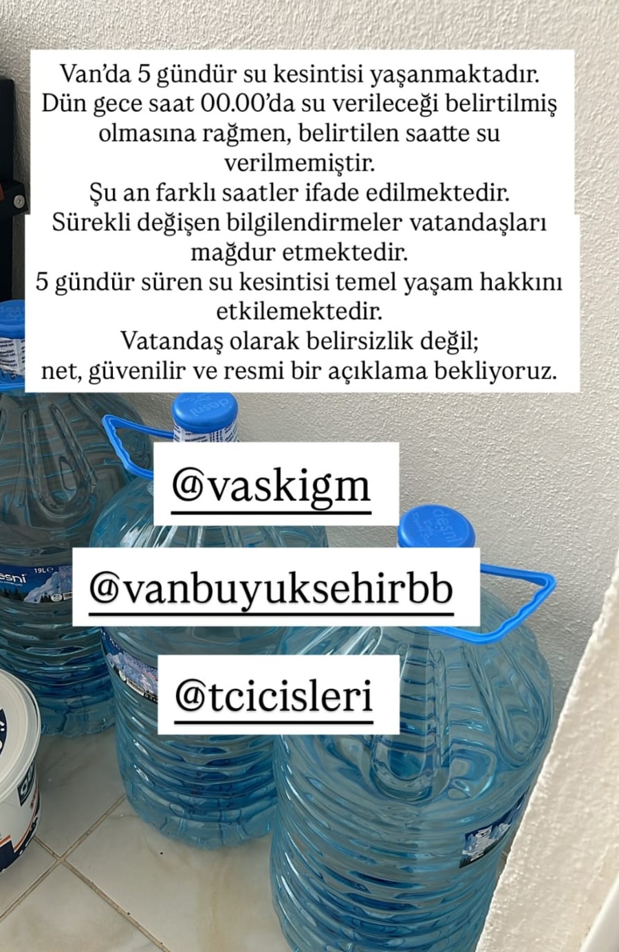 Vanlıların Temel Yaşam Hakkı Ellerinden Alınıyor! Vaski̇ Yönetilemiyor… (1)
