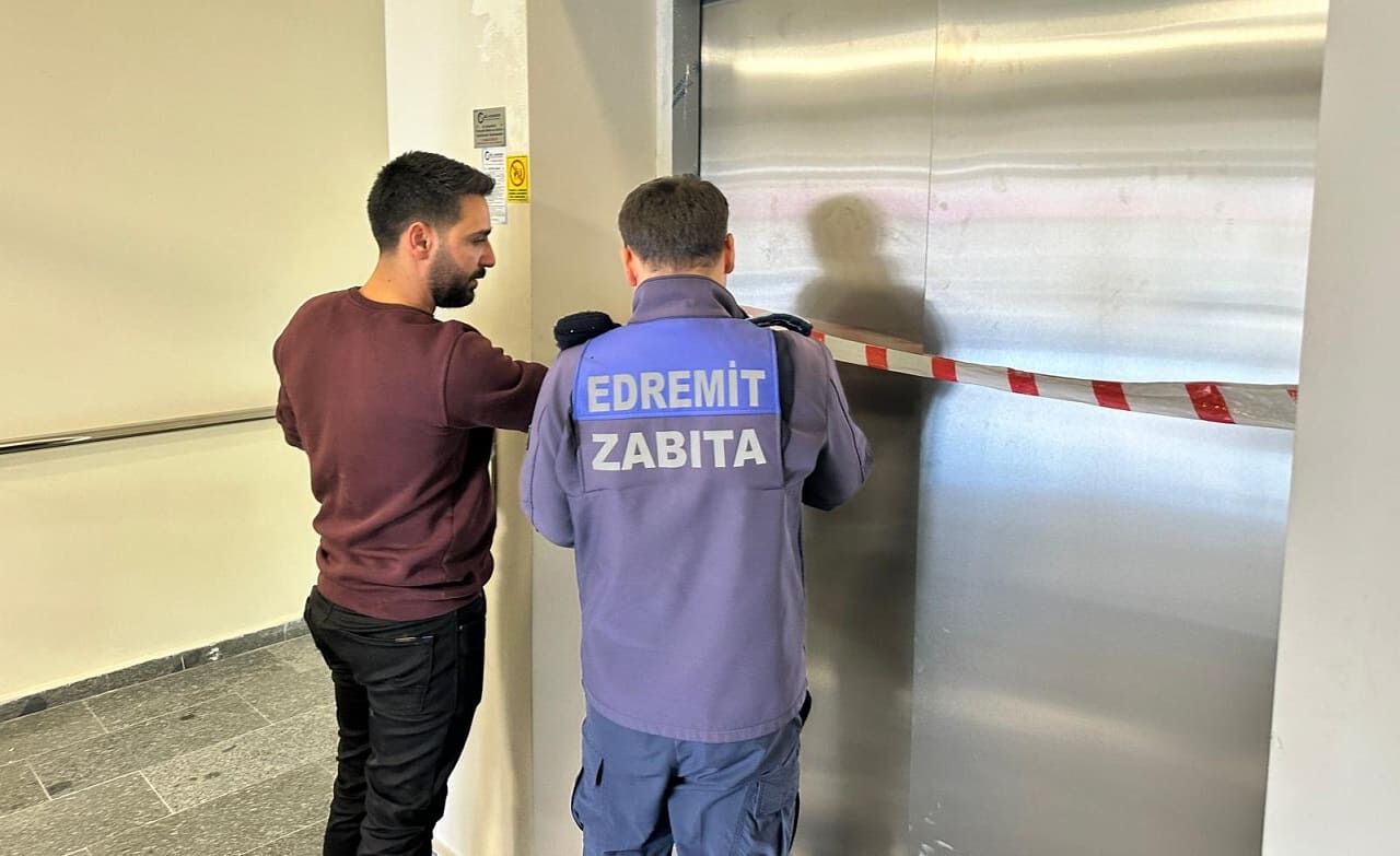 Edremit’te Güvenli Olmayan Asansörler Mühürlendi! (1)