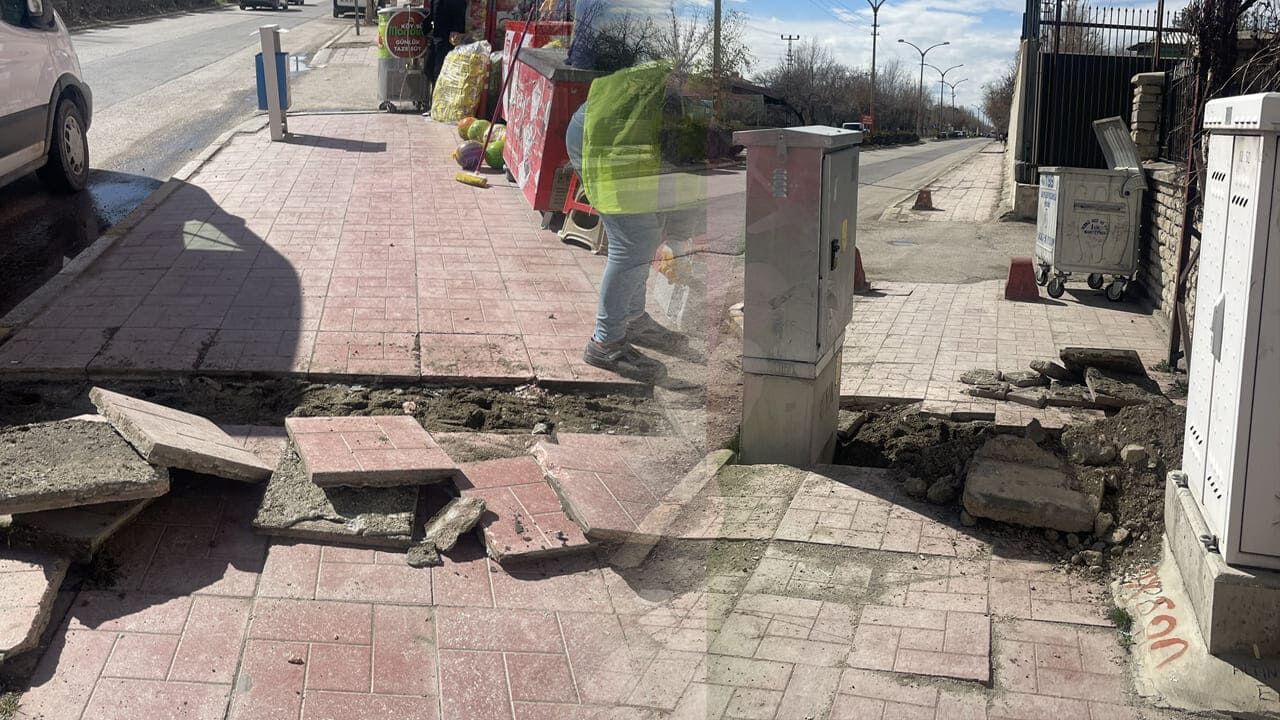 Van’da İskele Caddesi’nin Durumu Tepki Çekiyor (1)