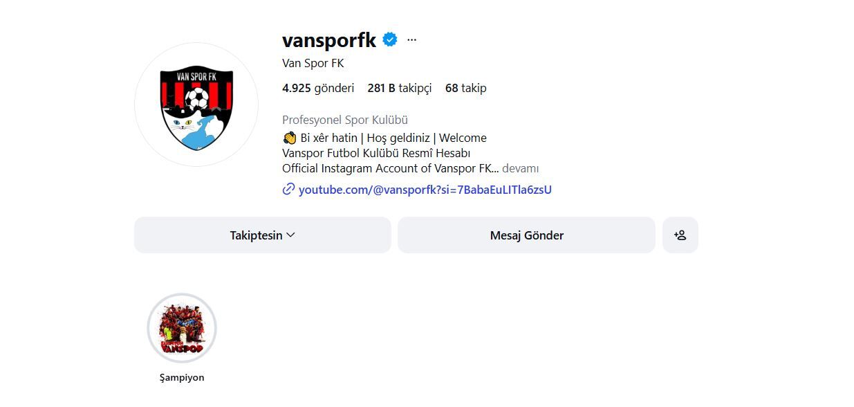 Vanspor En Çok Takip Edilen 3. Takım Oldu!1