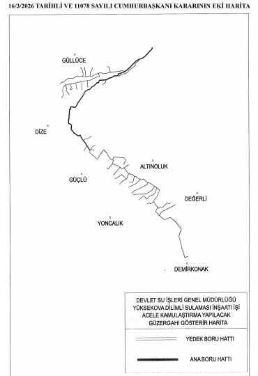 Yüksekova Sulama Projesi Için Acele Kamulaştırma Kararı 1