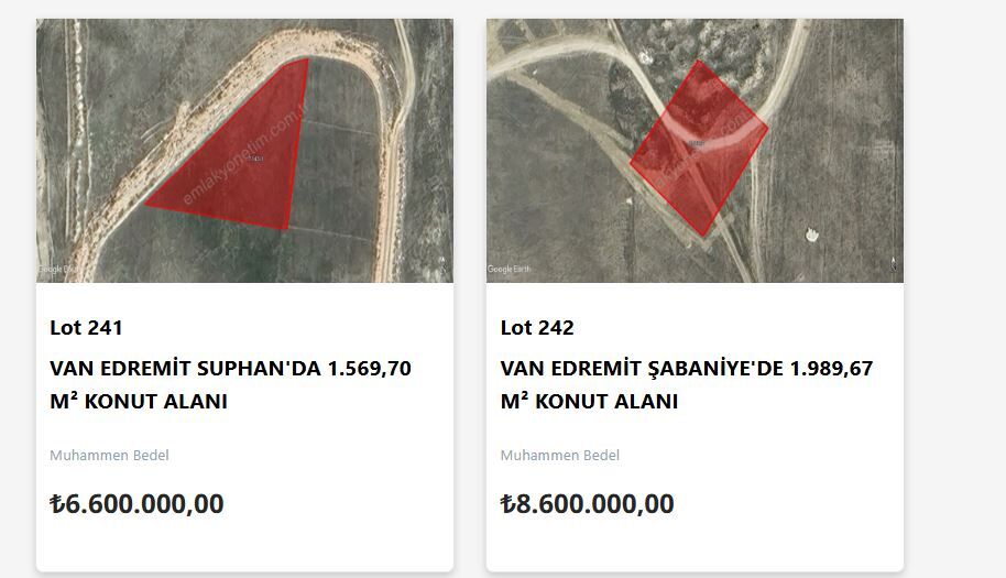 Van’da Yatırım Fırsatı Arsalar Açık Artırmayla Satılacak