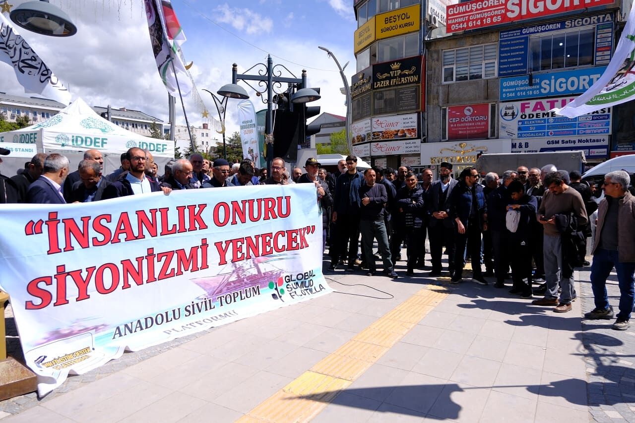 Sumud Filosu Baskını Van’da Protesto Edildi! (3)
