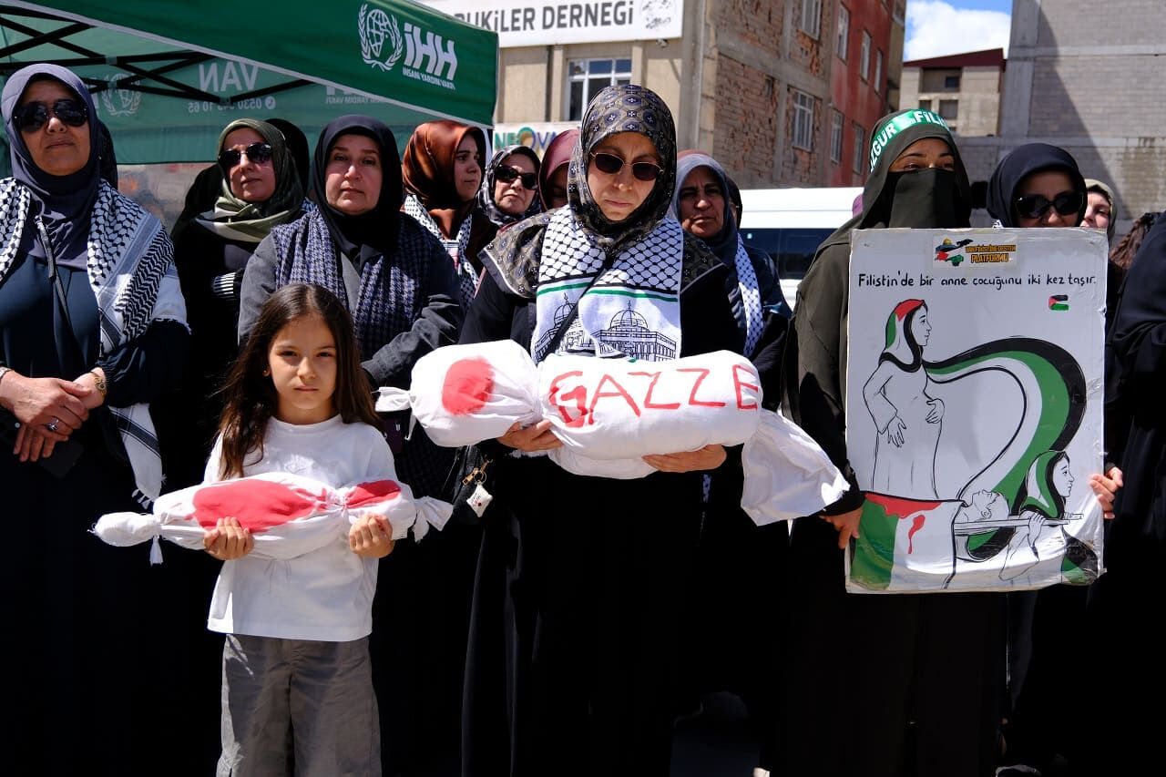 Sumud Filosu Baskını Van’da Protesto Edildi! (5)