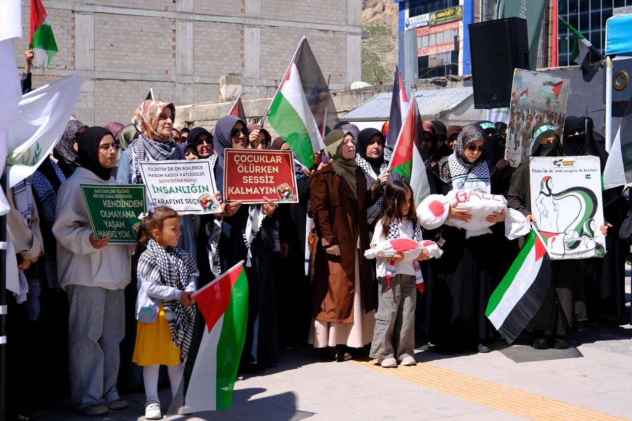 Sumud Filosu Baskını Van’da Protesto Edildi! (6)