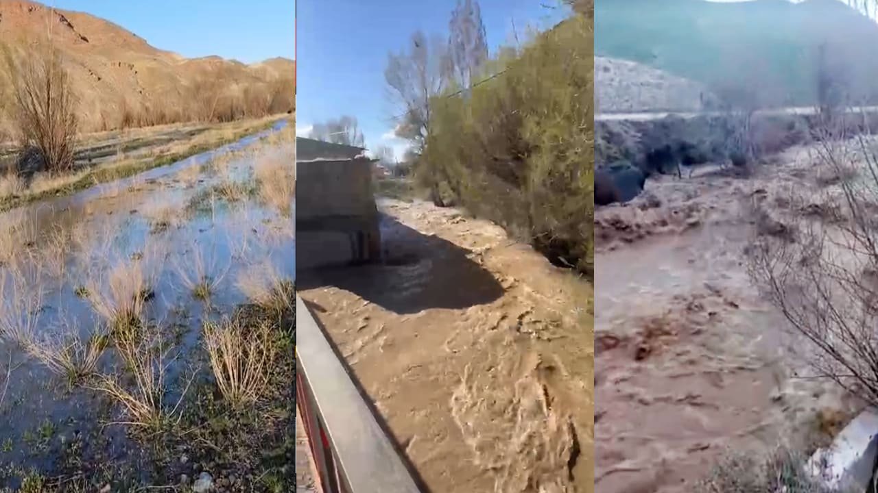 Van’da Sağanak Sonrası Dereler Taştı