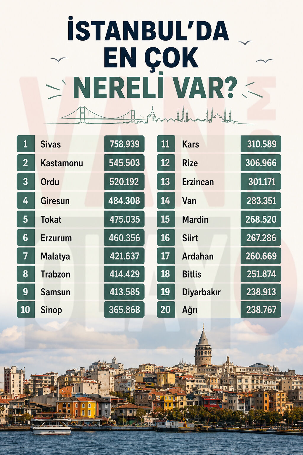 İstanbul’da Kaç Vanlı Yaşıyor Tüi̇k Verileri Paylaşıldı-2