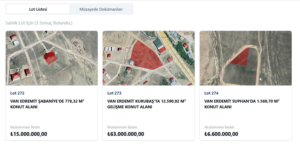 Kentsel Dönüşüm Başkanlığı Van’da Arsaları Satışa Çıkardı! (2)