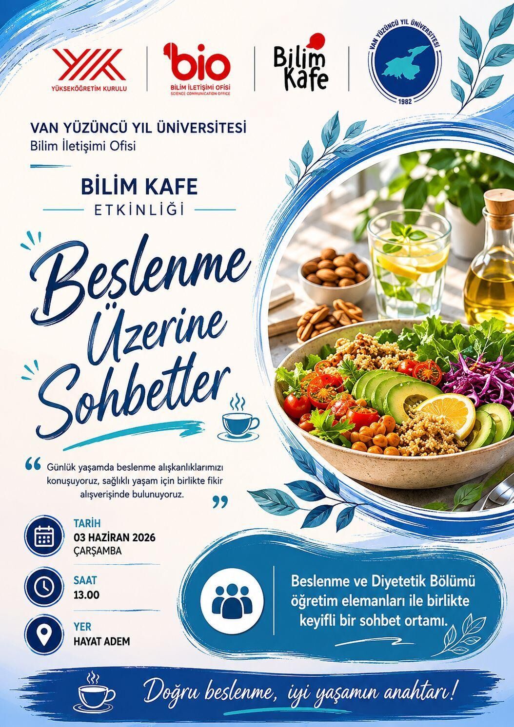 Van’da Sağlıklı Yaşam Sohbeti Beslenme Uzmanları Vatandaşlarla Buluşacak 2-1