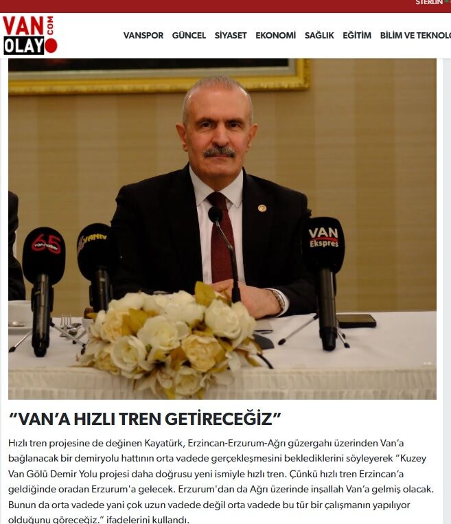 Burhan Kayatürk Hızlı Tren Getireceğiz Dedi, Bakanlık 2053’Te De Van’a Yok Çekti! (1)