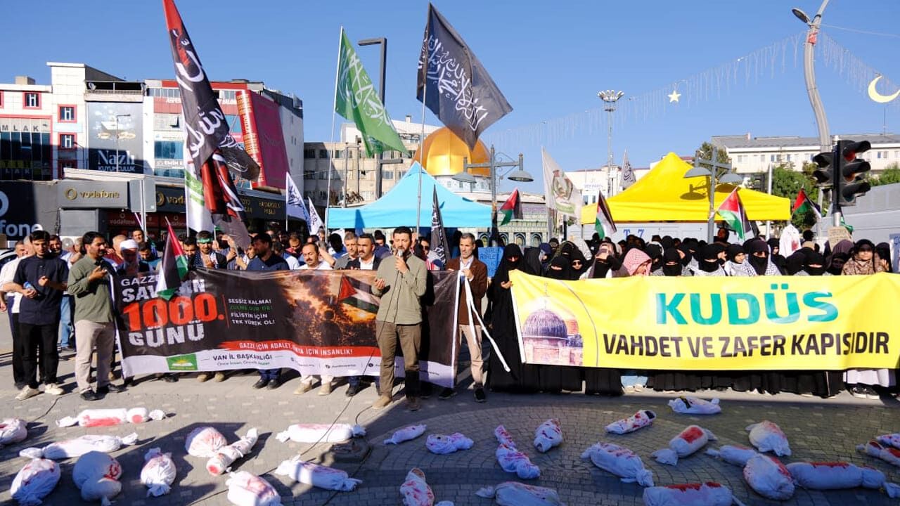 Hüda Par Van İl Başkanlığı Gazze’de 1000 Gündür Katliam Sürüyor (2)