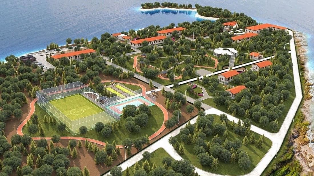Van Gölü Kıyısında Dev Gençlik Kampı Yükseliyor (2)