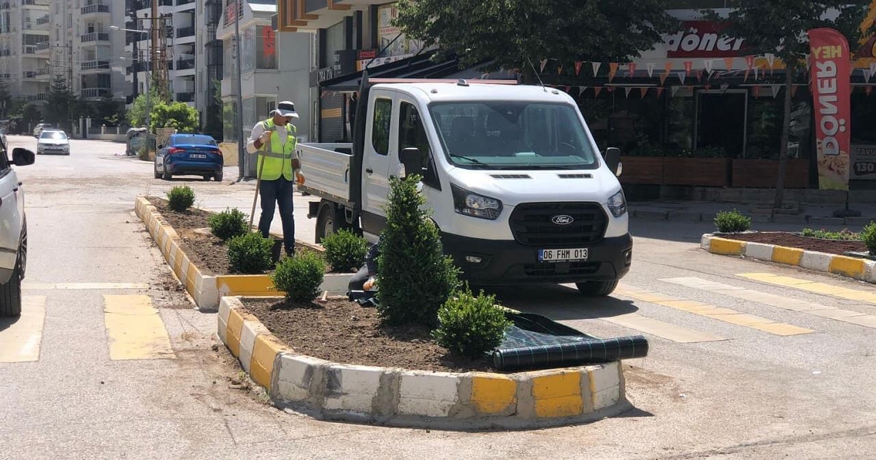 Van’da Peyzaj Çalışmalarıyla Kavşaklar Renkleniyor (2)