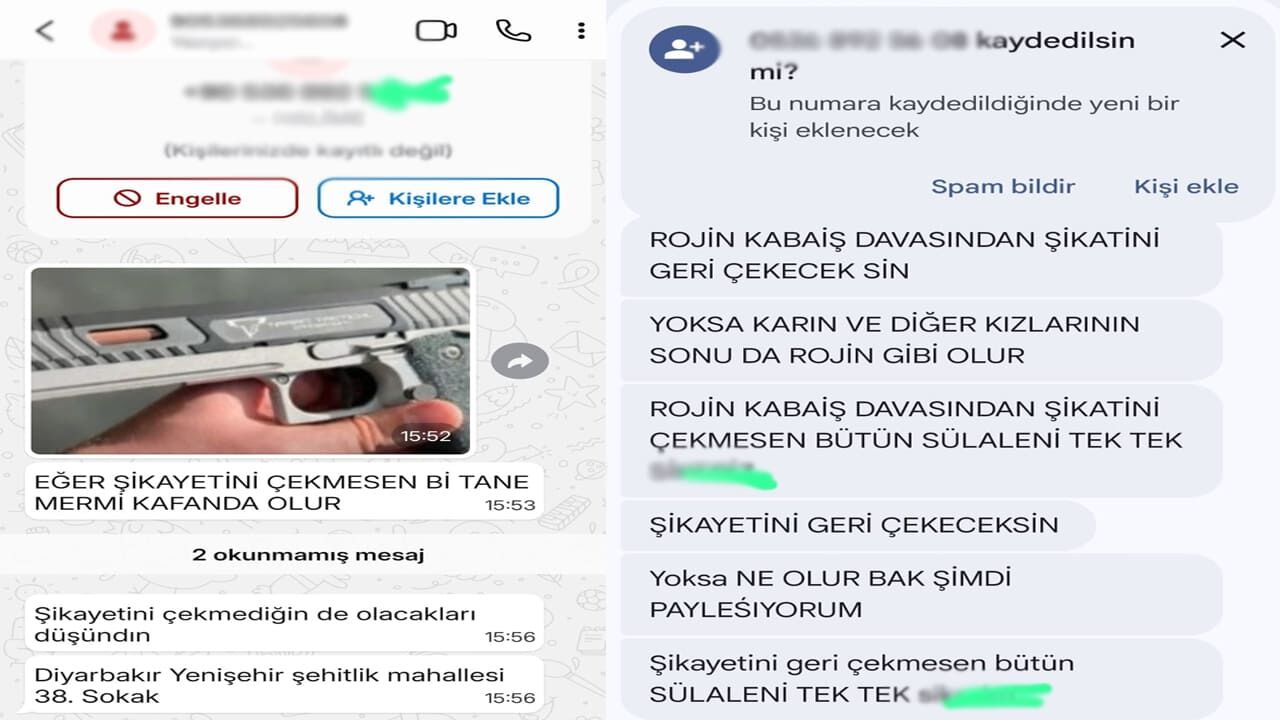 Rojin Kabaiş’in Babasına Ölüm Tehdidi (2)