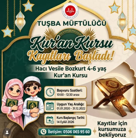 Tuşba’da 4 6 Yaş Kur’an Kursu Kayıtları Başladı