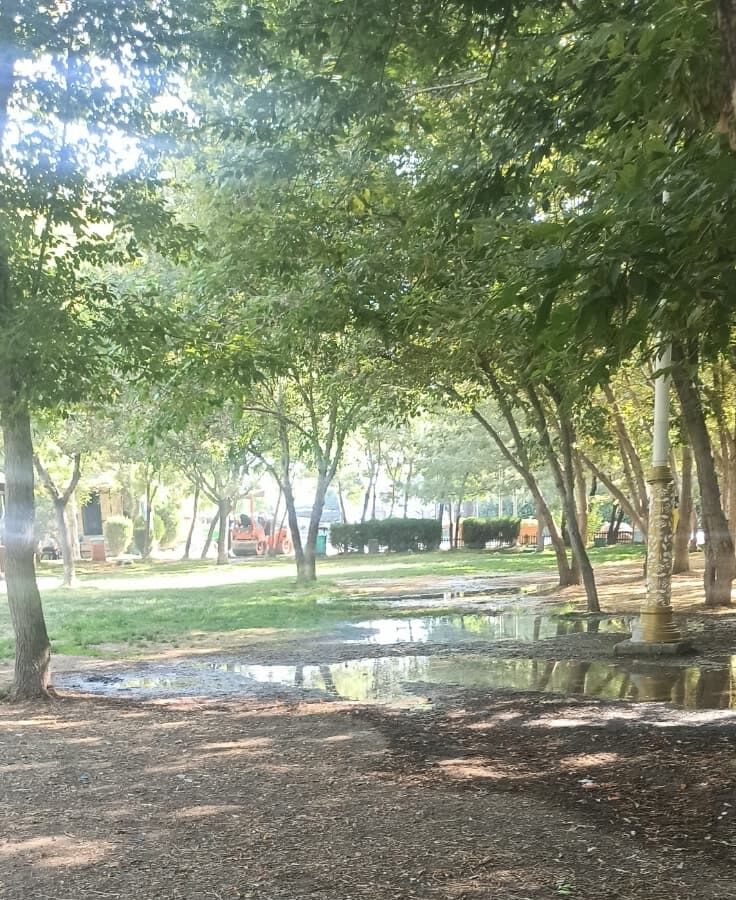 Van Kale Parkı'nda Sulama Tepkisi! Piknik Alanı Göle Döndü… (3)