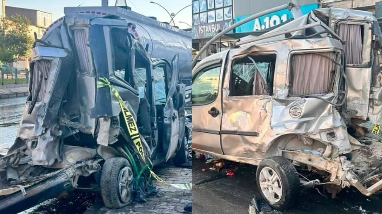 Van’da Feci Kaza Tir Araçları Biçti Geçti (2)