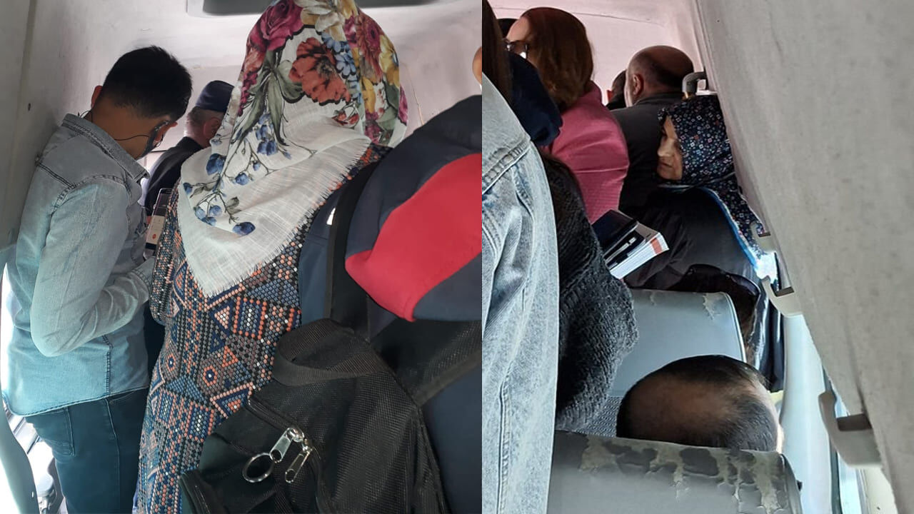 Van’da Toplu Taşıma Alarm Veriyor Yolcular Balık Istifi Taşınıyor (4)