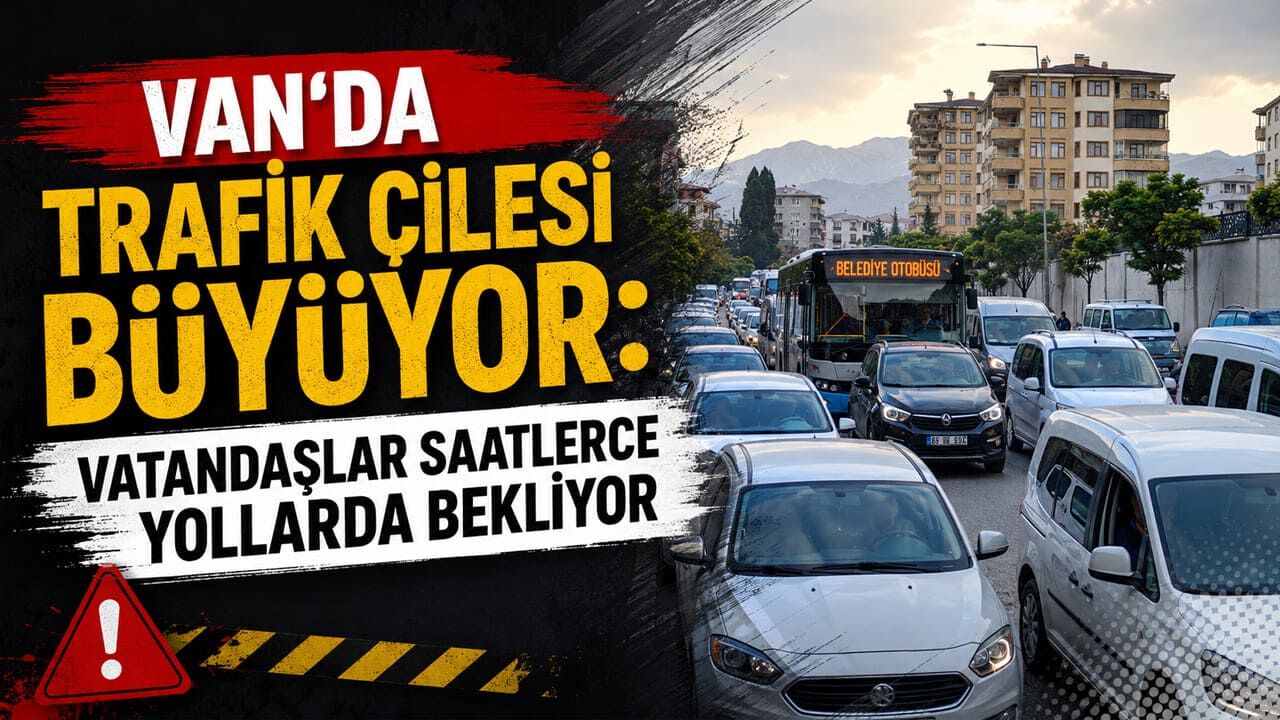 Van’da trafik çilesi büyüyor: Vatandaşlar saatlerce yollarda bekliyor
