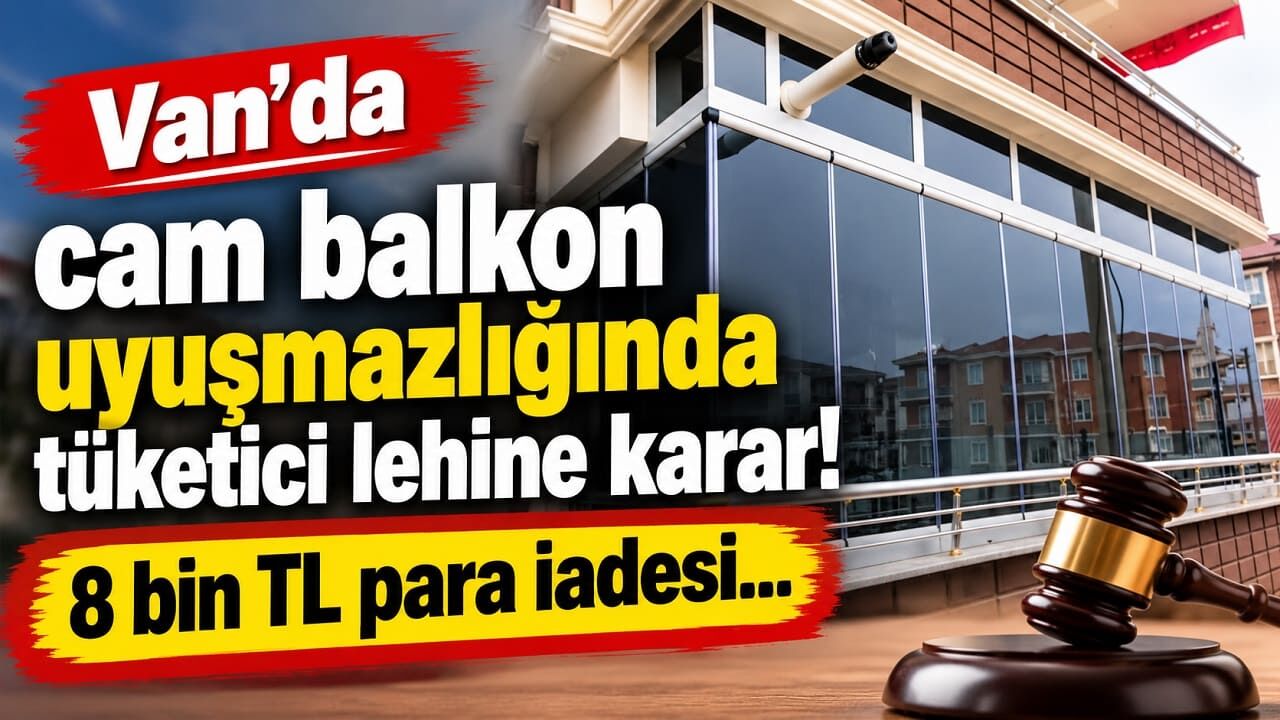 Van’da cam balkon uyuşmazlığında tüketici lehine karar!