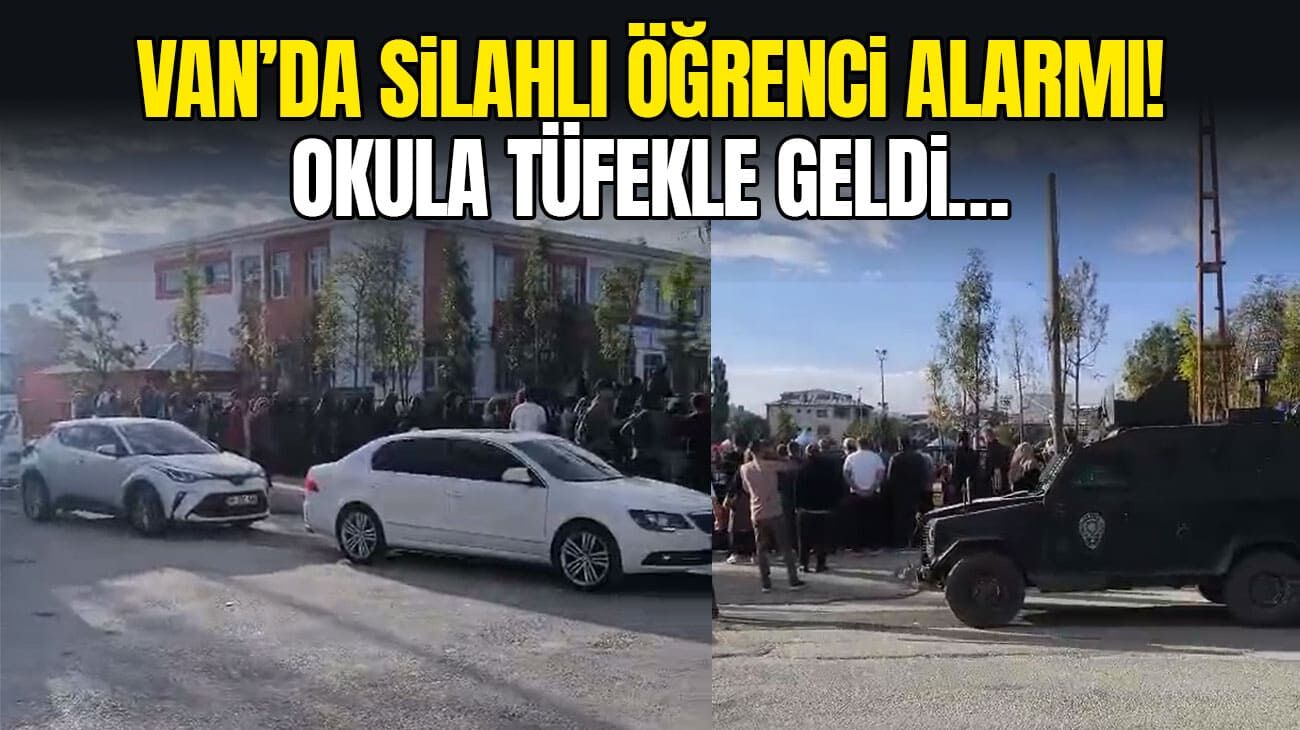 Van’da silahlı öğrenci alarmı! Okula tüfekle geldi…