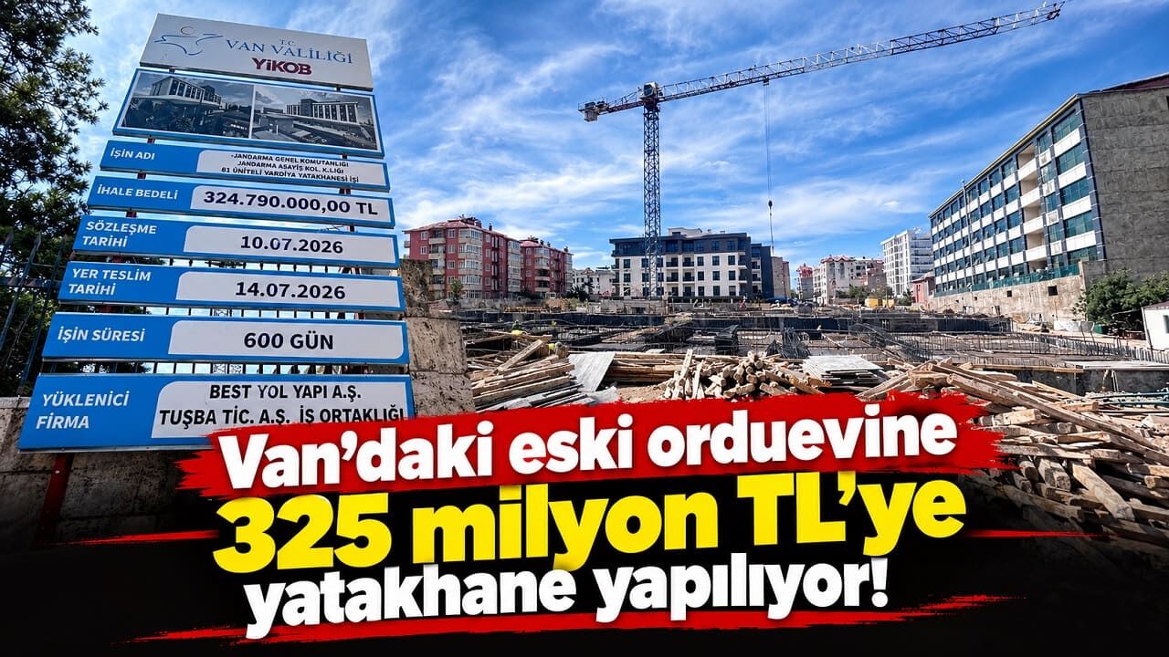 Van’daki eski orduevine 325 milyon TL’ye yatakhane yapılıyor!
