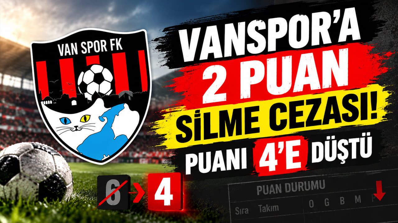 Vanspor’a 2 puan silme cezası! Puanı 4’e düştü