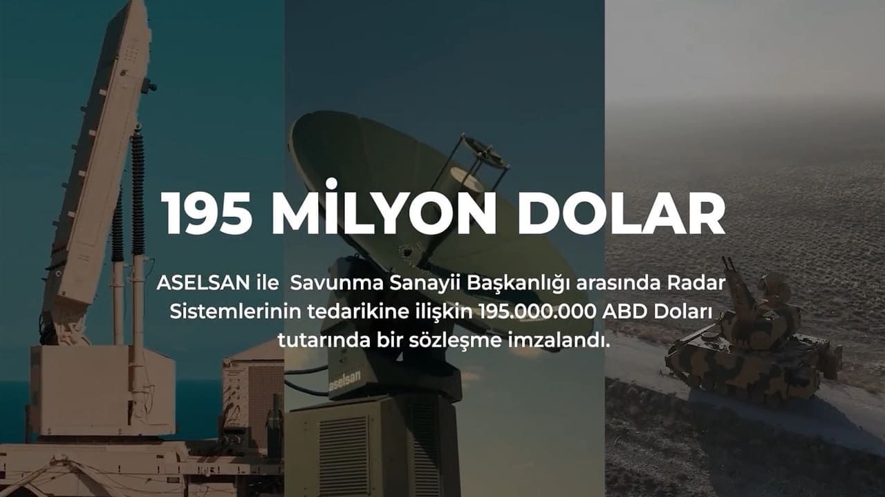ASELSAN’dan 195 milyon dolarlık yeni radar sözleşmesi