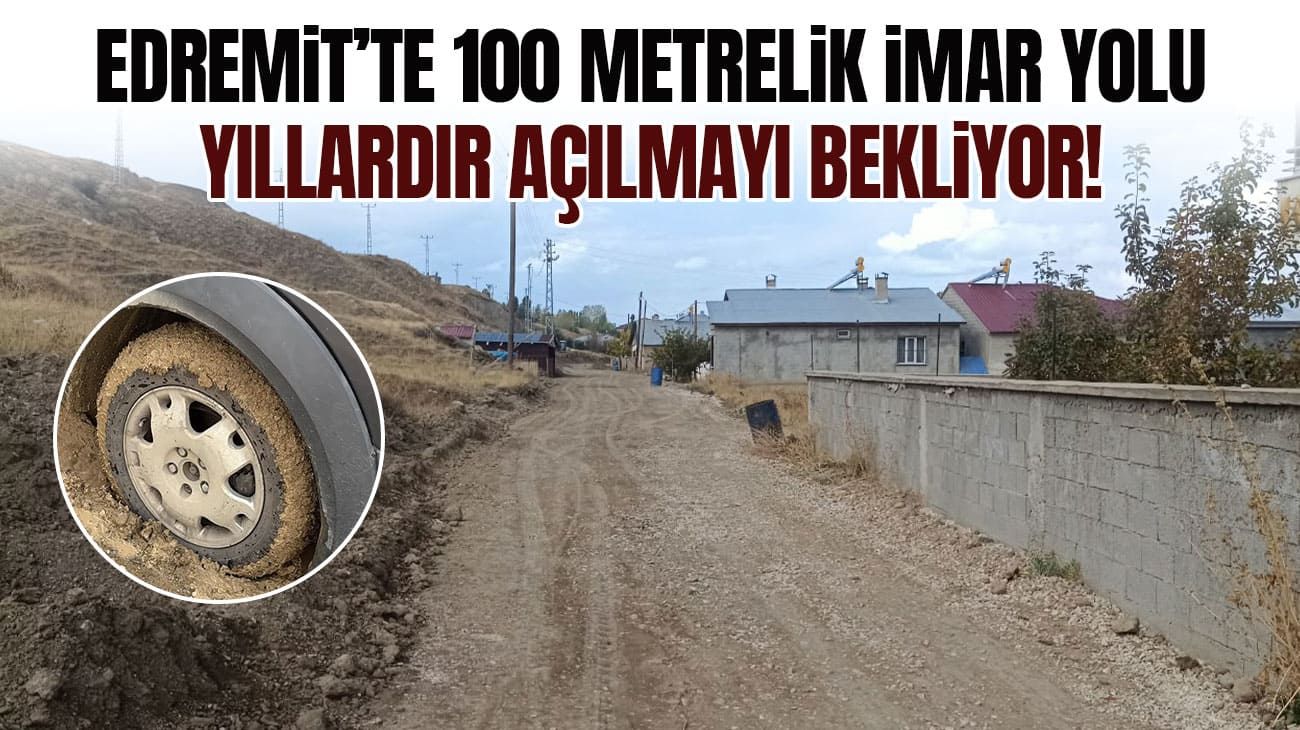 Edremit’te 100 metrelik imar yolu yıllardır açılmayı bekliyor!