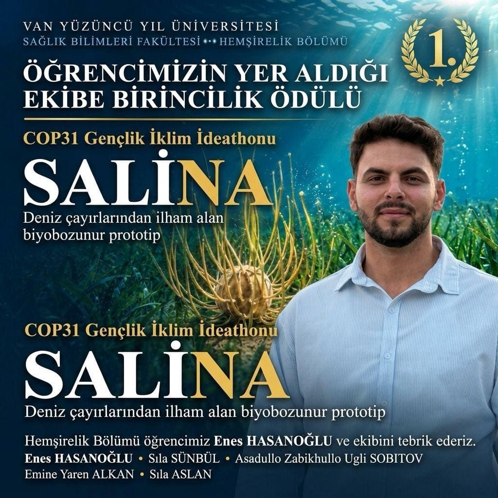 Van Yyü Öğrencisine Cop31’De Birincilik Ödülü (1)