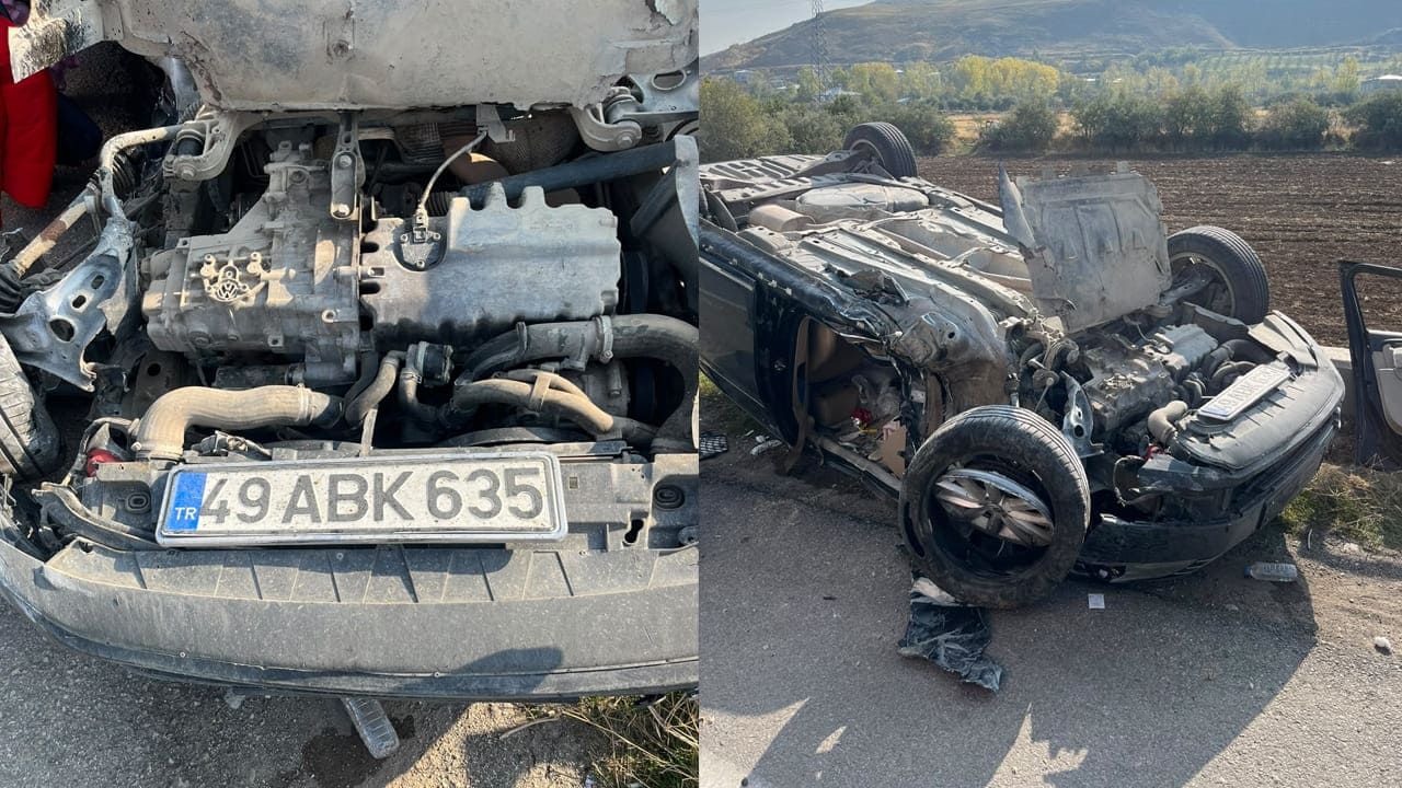 Van’da Trafik Kazası Yaralılar Var (2)