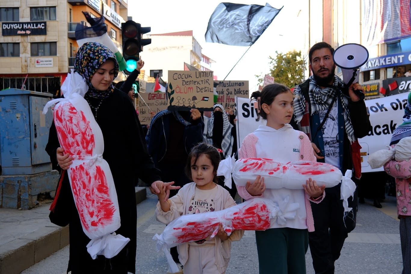 Vanlılar Aksa Tufanı'nın 3'Üncü Yıldönümünde Gazze Için Meydanlardaydı (8)